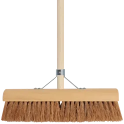 Kamerveger bezem kokos 40 cm met steel 150 cm