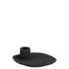 Kandelaar zwart - l13xb10xh4cm
