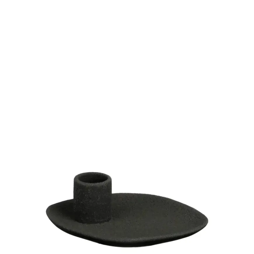 Kandelaar zwart - l13xb10xh4cm