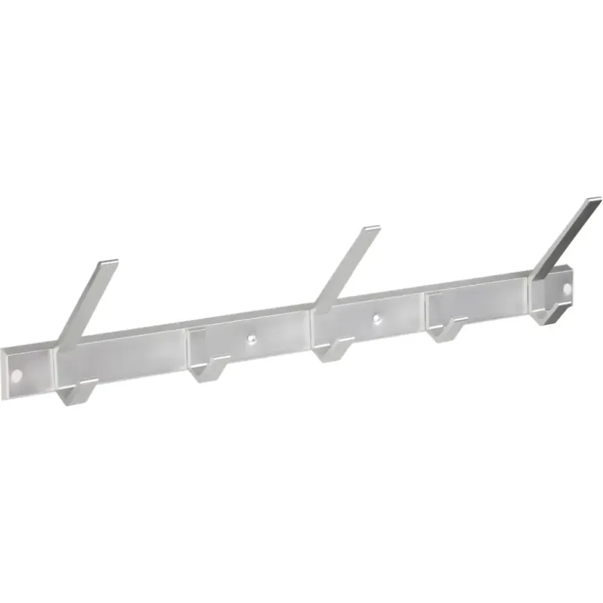 Kapstok 5 haken Albert aluminium 552 mm