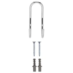 Kapstok 2 haken Gerome chroom zamak 58 mm