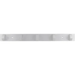 Kapstok 5 haken Kristel aluminium 360 mm