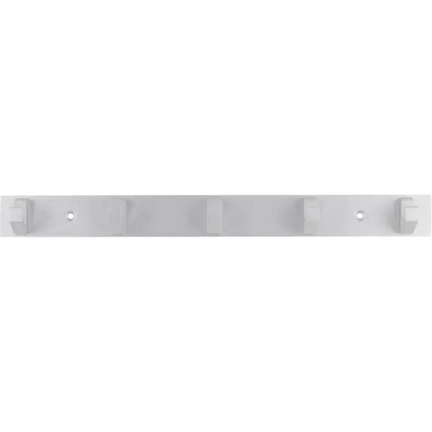 Kapstok 5 haken Kristel aluminium 360 mm
