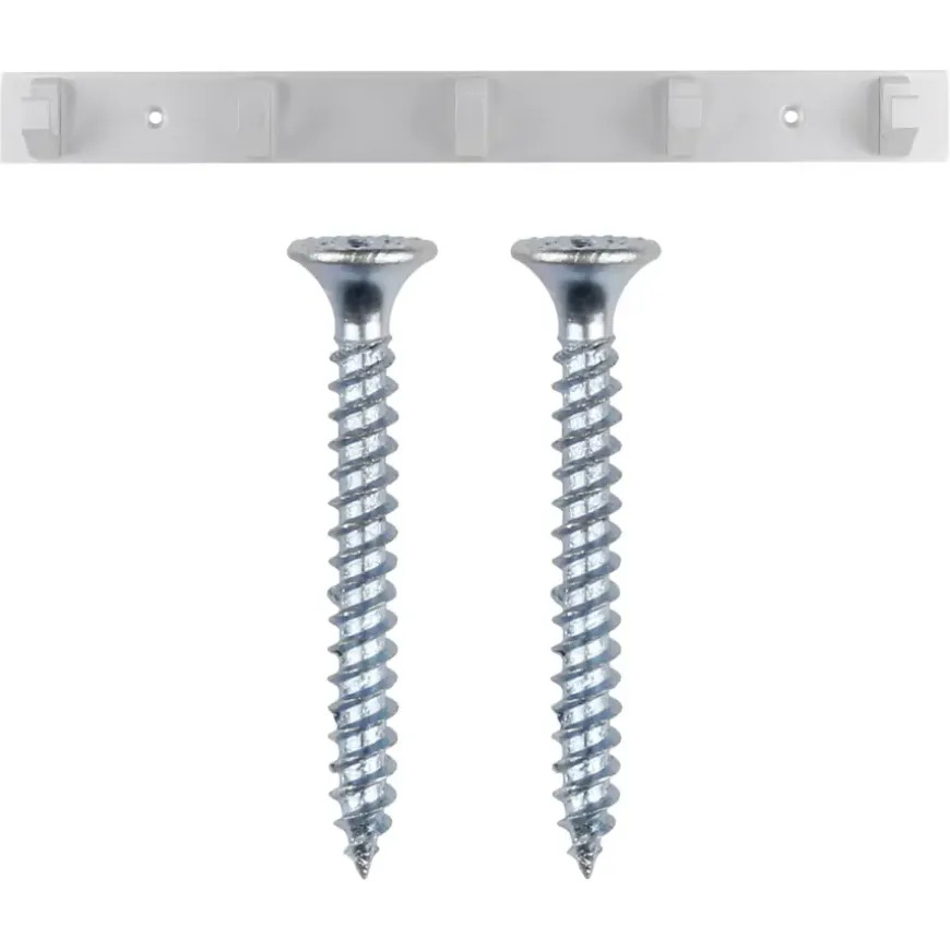 Kapstok 5 haken Kristel aluminium 360 mm