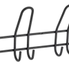 Kapstok 8 haken Ursela zwart zamak 530 mm