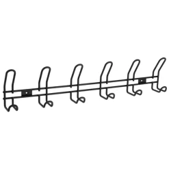 Kapstok 6 haken William zwart zamak 603 mm