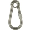 Karabijnhaak dicht oog met schroefborging 11x120mm