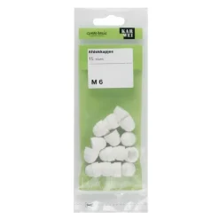 KARWEI afdekkapje M6 wit (15 stuks)