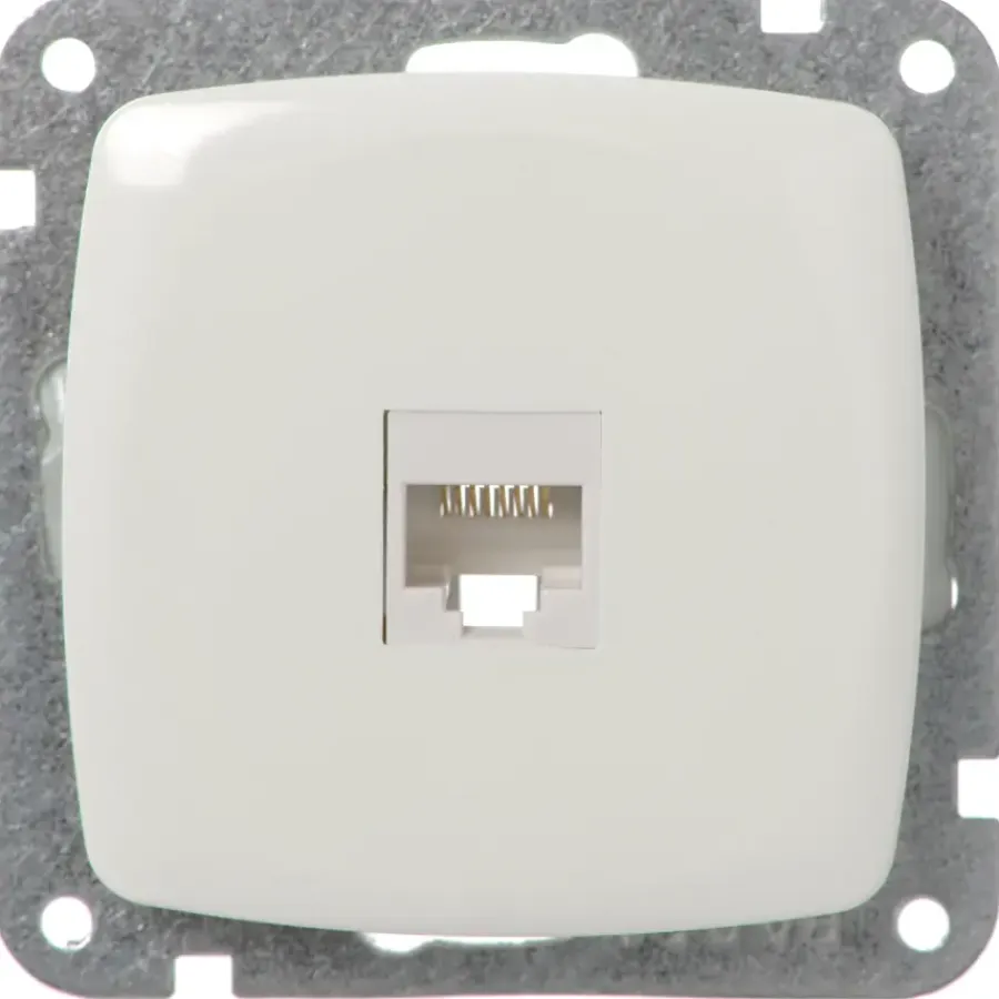 Inbouw Schakelmateriaal|Stopcontacten & Overige Contactdozen > KARWEI Aurora UTP Wandcontactdoos CAT5 wit
