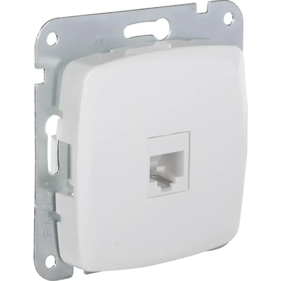 Inbouw Schakelmateriaal|Stopcontacten & Overige Contactdozen > KARWEI Aurora UTP Wandcontactdoos CAT5 wit