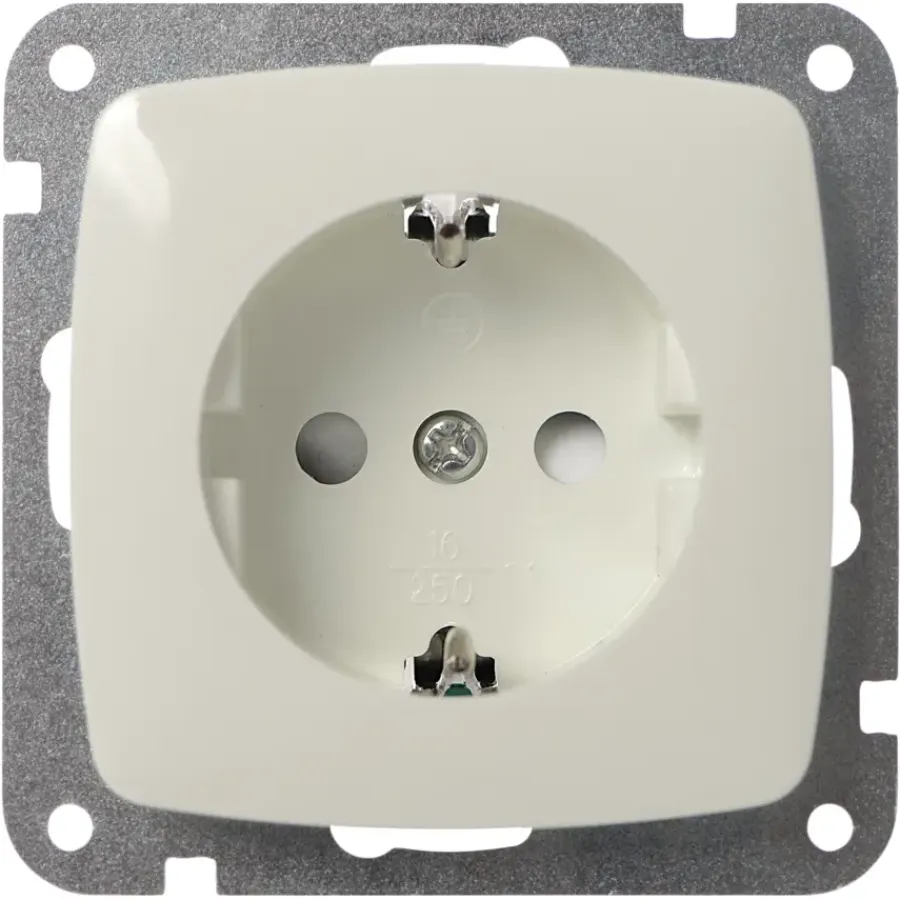 Inbouw Schakelmateriaal|Stopcontacten & Overige Contactdozen > KARWEI Aurora wandcontactdoos RA wit