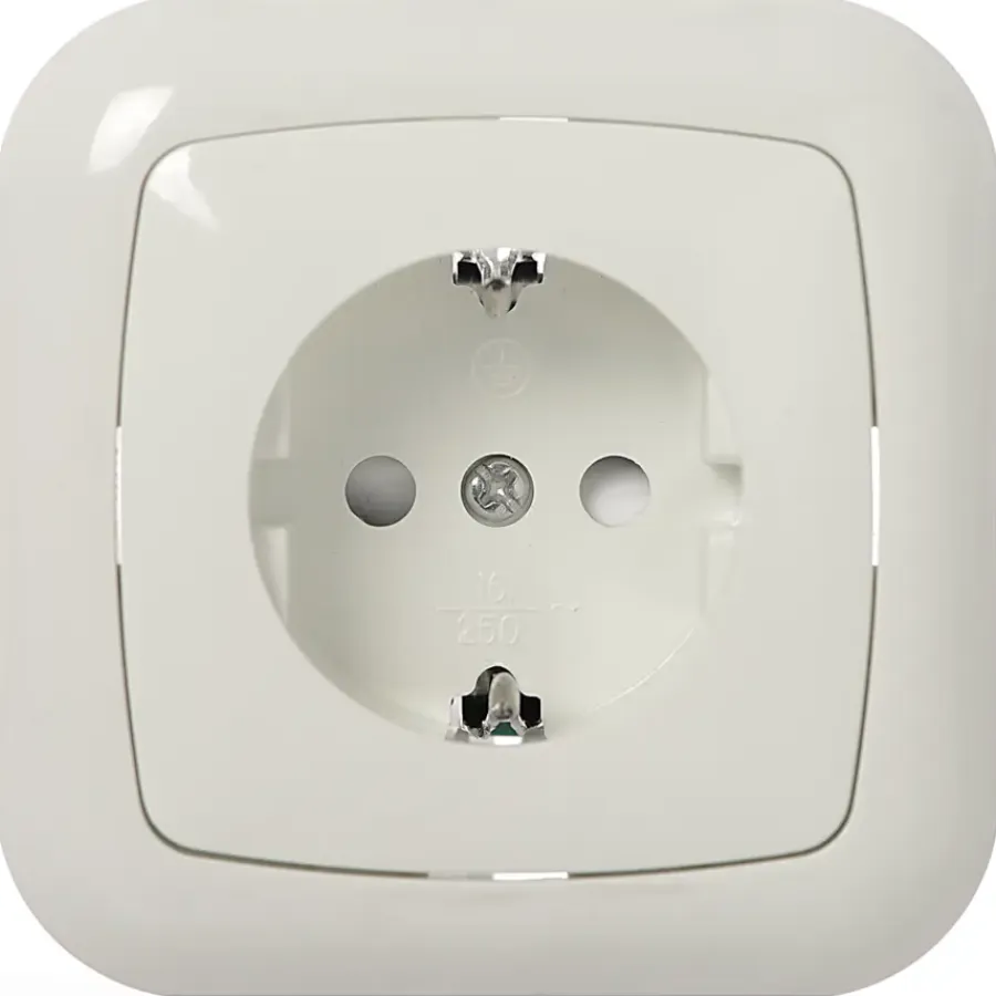 Inbouw Schakelmateriaal|Stopcontacten & Overige Contactdozen > KARWEI Aurora wandcontactdoos RA wit