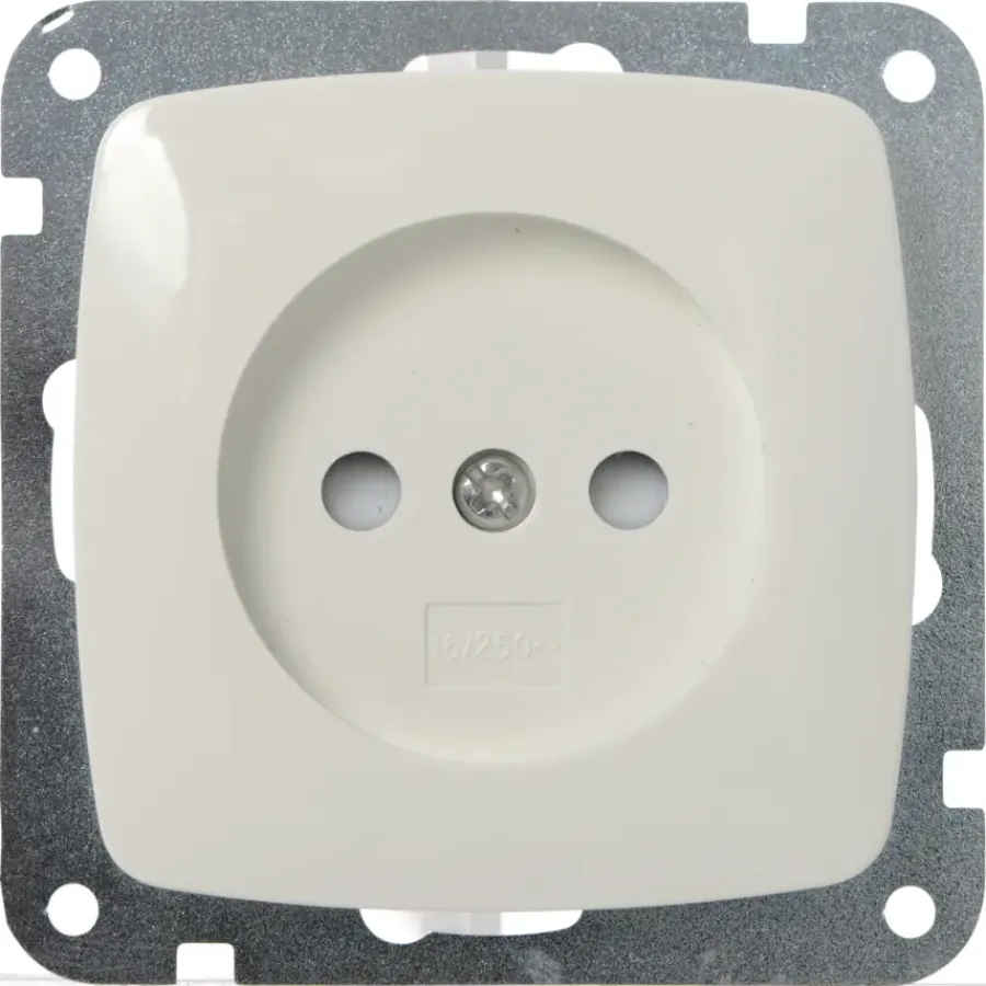 Inbouw Schakelmateriaal|Stopcontacten & Overige Contactdozen > KARWEI Aurora wandcontactdoos wit