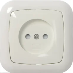 Inbouw Schakelmateriaal|Stopcontacten & Overige Contactdozen > KARWEI Aurora wandcontactdoos wit
