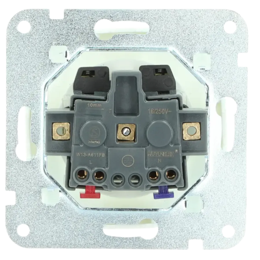 Inbouw Schakelmateriaal|Stopcontacten & Overige Contactdozen > KARWEI Aurora wandcontactdoos wit