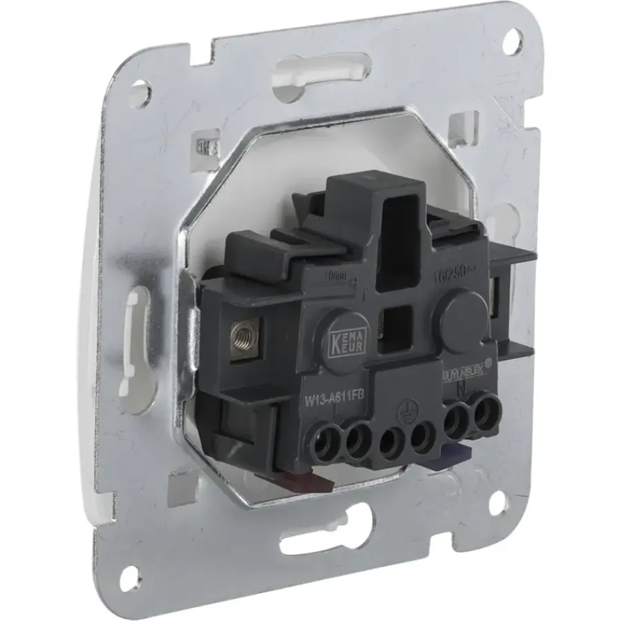 Inbouw Schakelmateriaal|Stopcontacten & Overige Contactdozen > KARWEI Aurora wandcontactdoos wit