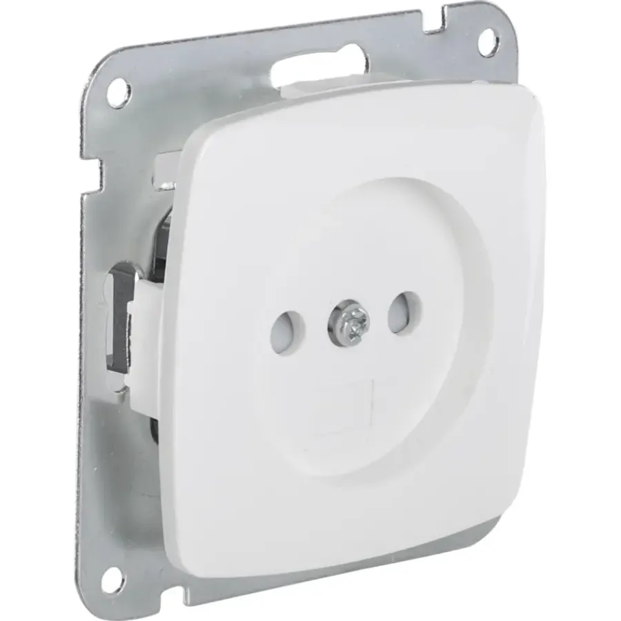 Inbouw Schakelmateriaal|Stopcontacten & Overige Contactdozen > KARWEI Aurora wandcontactdoos wit