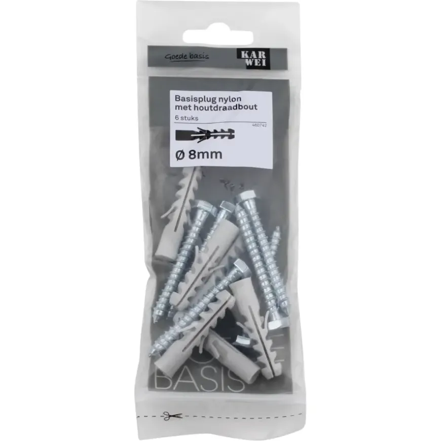 KARWEI Basisplug 8x40mm + hdb 6x50mm 6ST