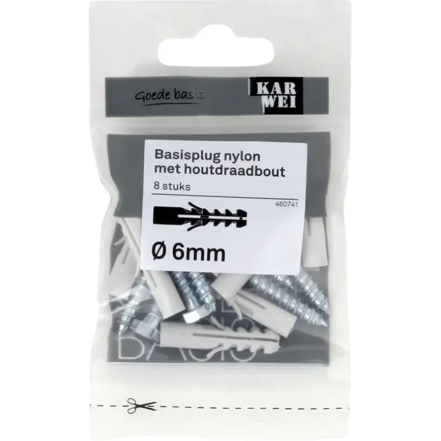 KARWEI Basisplug 6x30mm + hdb 5x35mm 8ST