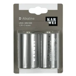 Batterijen > KARWEI Batterij Alkaline D 2 stuks