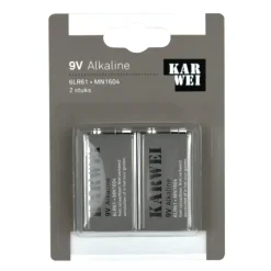 Batterijen > KARWEI Batterij Alkaline 9V 2 stuks
