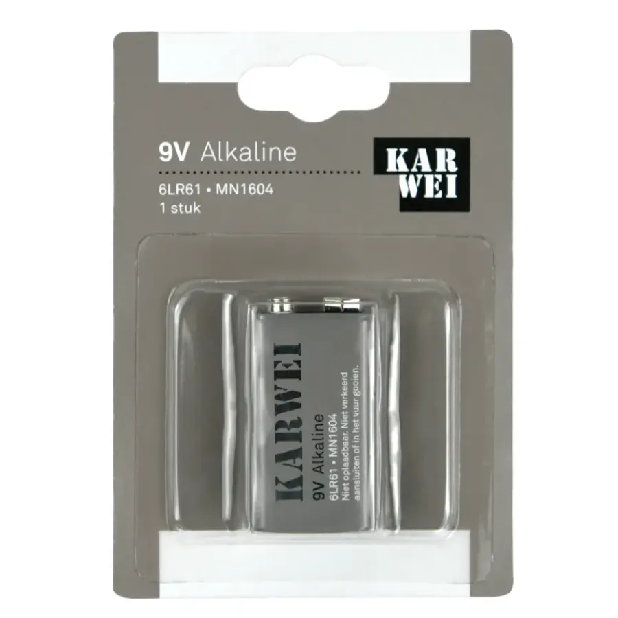 Batterijen > KARWEI Batterij Alkaline 9V 1 stuk