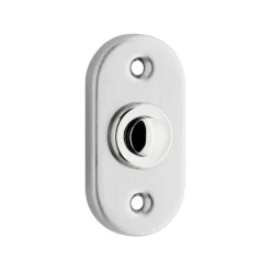 Intercoms & Deurbellen|Elektronische Beveiliging > KARWEI beldrukker ovaal mat chroom