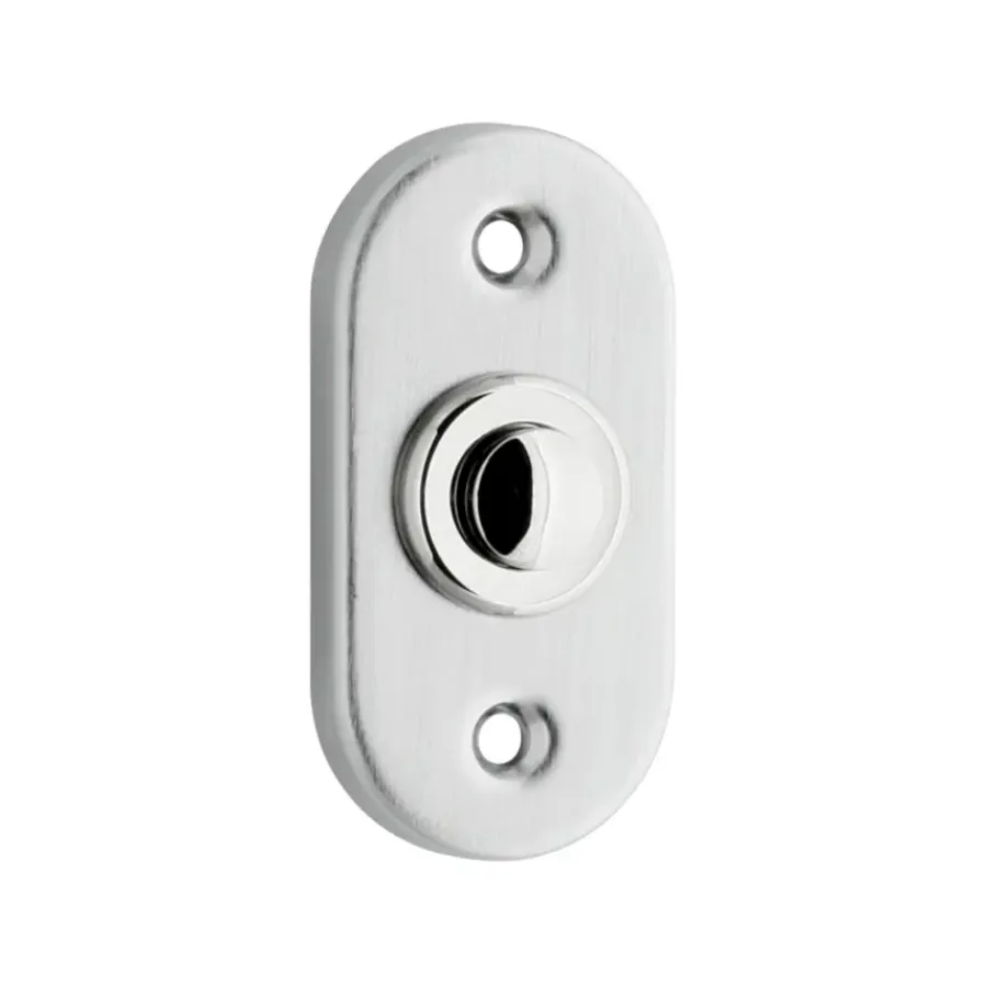 Intercoms & Deurbellen|Elektronische Beveiliging > KARWEI beldrukker ovaal mat chroom