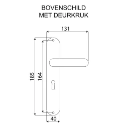 Deurbeslag Binnendeur|Deurbeslag Binnen > KARWEI deurkruk set Abel ovaal schild sleutelgat 56 mm aluminium