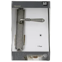 Deurbeslag Binnendeur|Deurklinken > KARWEI deurkruk set Bento ovaal blind schild tin look messing
