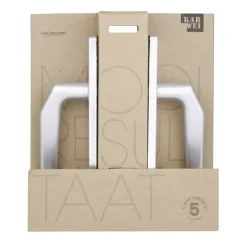 Deurbeslag Binnendeur|Deurklinken > KARWEI deurkruk set Daan recht blind schild aluminium