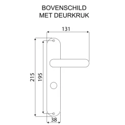 Deurbeslag Binnendeur|Deurklinken > KARWEI deurkruk set Eros ovaal schild vrij-bezet sluiting 63/8 mm zwart aluminium