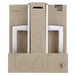 Deurbeslag Binnendeur|Deurklinken > KARWEI deurkrukset France langschild sleutel 56mm ANOX (mat aluminium)