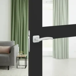 Deurbeslag Binnendeur|Deurklinken > KARWEI deurkruk set France vierkant rozet ANOX aluminium mat