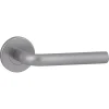 Deurbeslag Binnendeur|Deurklinken > KARWEI deurkruk set Gino rond rozet RVS look aluminium