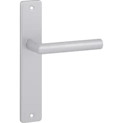 Deurbeslag Binnendeur|Deurklinken > KARWEI deurkruk set Greece recht blind schild ANOX aluminium mat