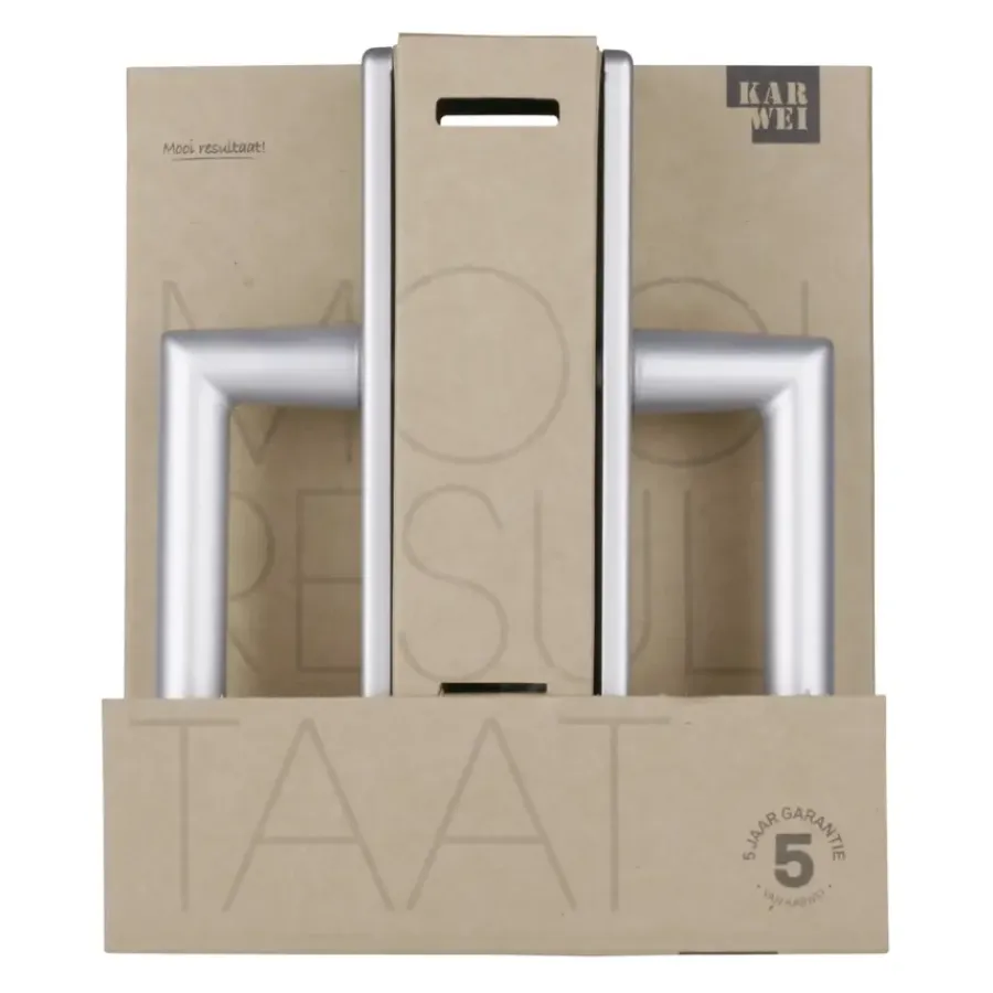 Deurbeslag Binnendeur|Deurklinken > KARWEI deurkruk set Greece recht blind schild ANOX aluminium mat