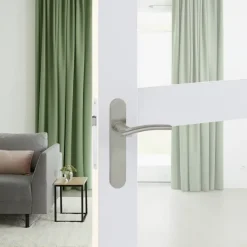 Deurbeslag Binnendeur|Deurklinken > KARWEI deurkruk set John ovaal blind schild RVS