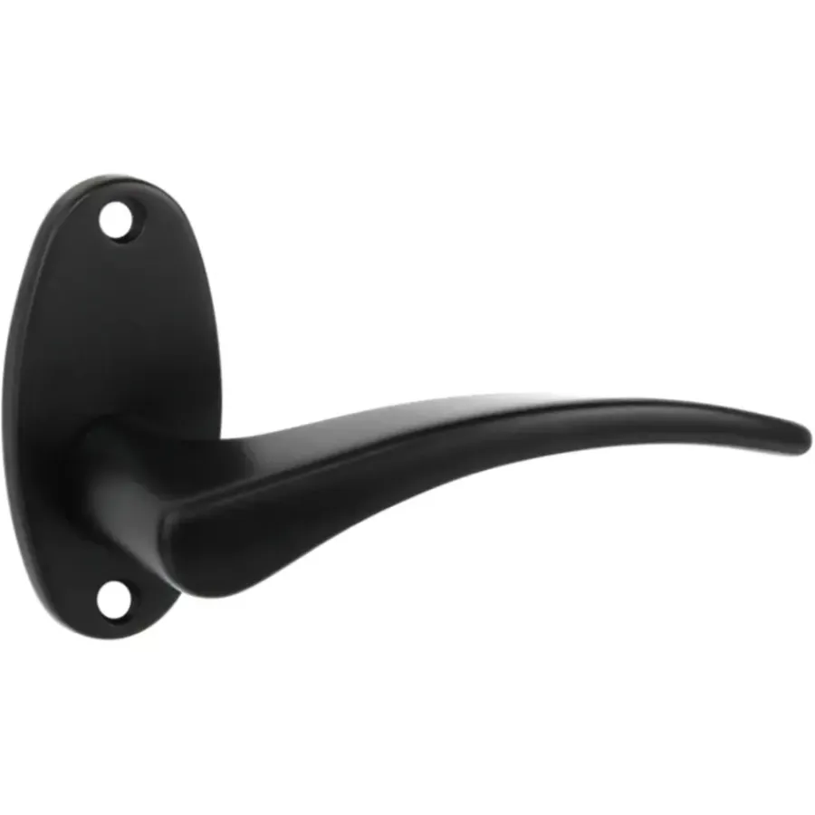 Deurbeslag Binnendeur|Deurklinken > KARWEI deurkruk set Jules patent schild zwart aluminium