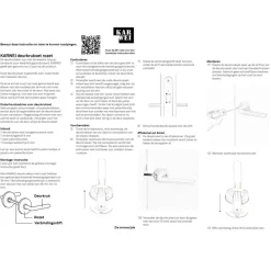 Deurbeslag Binnendeur|Deurklinken > KARWEI deurkruk set Jules patent schild zwart aluminium