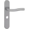 Deurbeslag Binnendeur|Deurklinken > KARWEI deurkruk set Kevin ovaal schild vrij-bezet sluiting 63/8 mm RVS