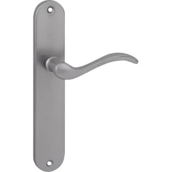 Deurbeslag Binnendeur|Deurklinken > KARWEI deurkruk set Rita ovaal blind schild RVS look messing