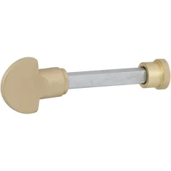 Deurbeslag Binnendeur|Deurklinken > KARWEI deurkruk set Rocco ovaal schild vrij-bezet sluiting 63/8 mm messing mat