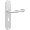 Deurbeslag Binnendeur|Deurklinken > KARWEI deurkruk set Spanje ovaal schild sleutelgat 56 mm ANOX aluminium mat