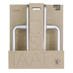 Deurbeslag Binnendeur|Deurklinken > KARWEI deurkruk set Spanje ovaal schild sleutelgat 56 mm ANOX aluminium mat