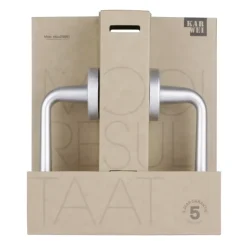 Deurbeslag Binnendeur|Deurklinken > KARWEI deurkruk set Spanje rond rozet ANOX aluminium mat