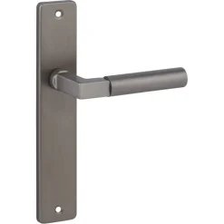 Deurbeslag Binnendeur|Deurklinken > KARWEI deurkruk set Stefano recht blind schild messing antiek aluminium