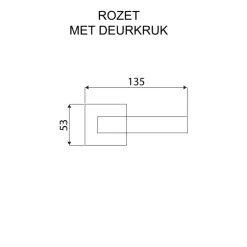 Deurbeslag Binnendeur|Deurklinken > KARWEI deurkruk set Stefano vierkant rozet wit aluminium