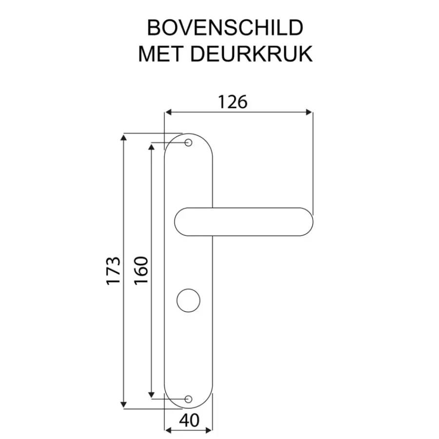 Deurbeslag Binnendeur|Deurklinken > KARWEI deurkruk set Wave recht schild vrij-bezet sluiting 63/8 mm nikkel glans
