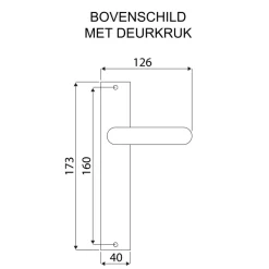 Deurbeslag Binnendeur|Deurklinken > KARWEI deurkruk set Wave recht blind schild chroom mat